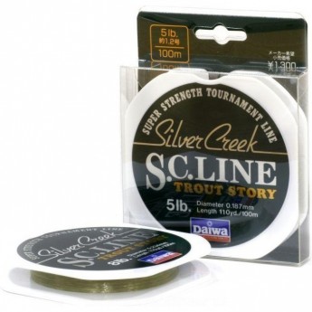 Монолеска DAIWA Silver Creek S.C. Line 6 Lb (0.205мм) - 100м Монолеска DAIWA Silver Creek S.C. Line 6 Lb (0.205мм) - 100м