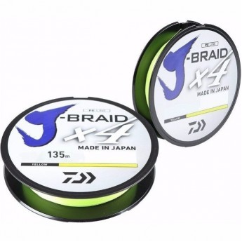 Шнур DAIWA J-Braid X4 0,29мм 135м Yellow Шнур DAIWA J-Braid X4 0,29мм 135м Yellow