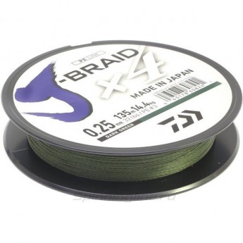 Шнур DAIWA J-Braid X4E-W/SC 0,17мм 135м dark green Шнур DAIWA J-Braid X4E-W/SC 0,17мм 135м dark green